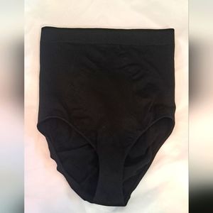 Black, high-waisted tummy control underwear.  Size XL